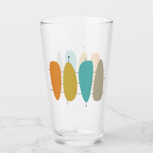 Kleurrijke gitaarfoto's uit de middeleeuwen op lij glas (Achterkant)