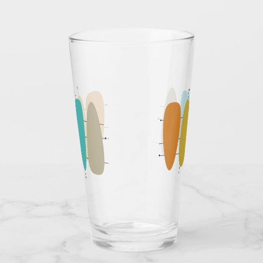 Kleurrijke gitaarfoto's uit de middeleeuwen op lij glas (Rechts)