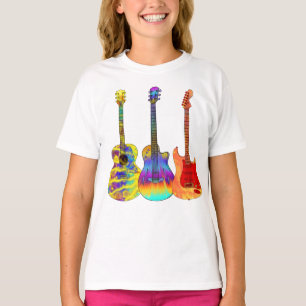 Kleurrijke Gitar Rockster T-shirt
