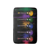 Kleurrijke gitaren badmat (Voorkant Verticaal)