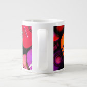 Kleurrijke gitaren grote koffiekop (Achterkant)
