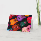 Kleurrijke Gitaren Kaart (Voorkant)