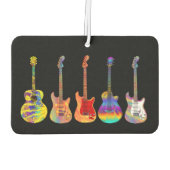 Kleurrijke gitaren luchtverfrisser (Achterkant)