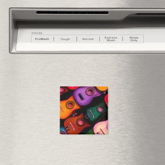 Kleurrijke gitaren magneet (Insitu (Vaatwasser))