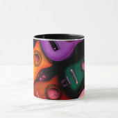 Kleurrijke gitaren mok (Midden)