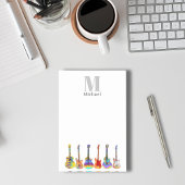 Kleurrijke Gitaren Monogram Post-it® Notes
