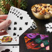 Kleurrijke Gitaren Pokerkaarten (Insitu)