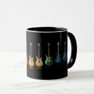 Kleurrijke Gitarist Muziek Liefhebber Mok