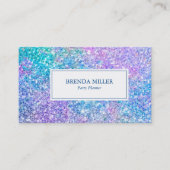 Kleurrijke Glam Glitter & Sparkles Textuur Visitekaartje (Voorkant)