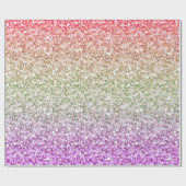 Kleurrijke glanzende glitter cadeaupapier (Vlak)