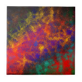 Kleurrijke glanzende lichte keramische Tegel Abstr Tegeltje (Voorkant)