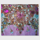 Kleurrijke glanzende sieraden cadeaupapier (Vlak)