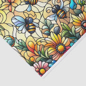 Kleurrijke glas bijen tissuepapier (Detail)