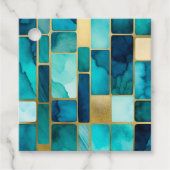 Kleurrijke Glas in lood Art Gift Labels (Voorkant)