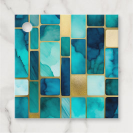 Kleurrijke Glas in lood Art Gift Labels