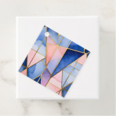 Kleurrijke Glas in lood Art Gift Labels (In situ)