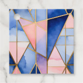 Kleurrijke Glas in lood Art Gift Labels (Voorkant)