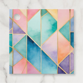 Kleurrijke Glas in lood Art Gift Labels