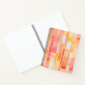 Kleurrijke Glas in lood Art Spiral Notitieboek (Binnen)