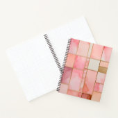 Kleurrijke Glas in lood Art Spiral Notitieboek (Binnen)