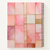 Kleurrijke Glas in lood Art Spiral Notitieboek (Achterkant)