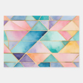 Kleurrijke Glas in lood Art Wrapping Paper Sheets (Voorkant 2)