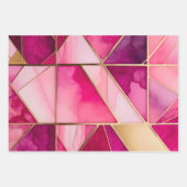 Kleurrijke Glas in lood Art Wrapping Paper Sheets (Voorkant 3)