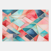 Kleurrijke Glas in lood Art Wrapping Paper Sheets (Voorkant 2)