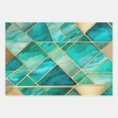 Kleurrijke Glas in lood Art Wrapping Paper Sheets (Voorkant)