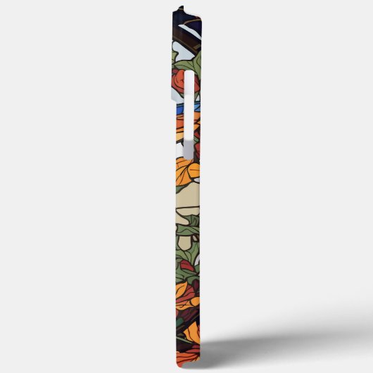 Kleurrijke Glas in lood Artistic Hummingbird Case-Mate iPhone Case (Achterkant / Links)