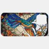 Kleurrijke Glas in lood Artistic Hummingbird Case-Mate iPhone Case (Achterkant (horizontaal))