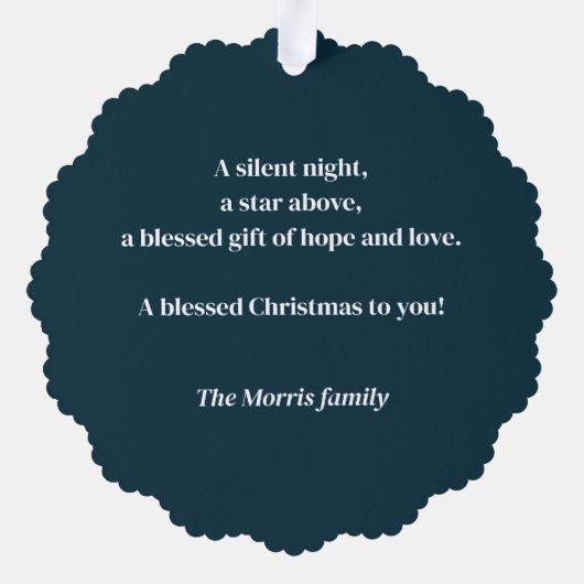 Kleurrijke glas-in-lood kerstster ornament kaart (Achterkant)