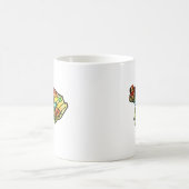 Kleurrijke Glas in lood Kikker Mok (Center)