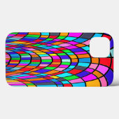Kleurrijke Glas-in-Lood Kunst Case-Mate iPhone Case (Achterkant (horizontaal))