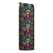 Kleurrijke Glas in lood middeleeuwse King Thermosbeker (Geroteerd rechts)