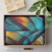 Kleurrijke Glas in lood Mozaïek Abstractie Tissuepapier (Geschenk)