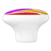 Kleurrijke Glas in lood Paars Blauwe Keramische Pu Keramische Knop (Zijkant)