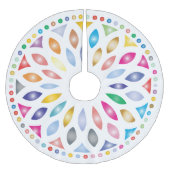 KLEURRIJKE GLAS IN LOOD STARBURST KERSTBOOM ROK (Voorkant)