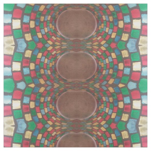 Kleurrijke Glas in lood Stof (Swatch)