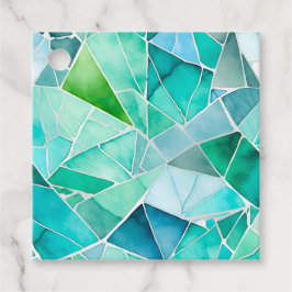 Kleurrijke Glas Mozaïek Kunst Cadeaublaadjes Bedankjes Labels