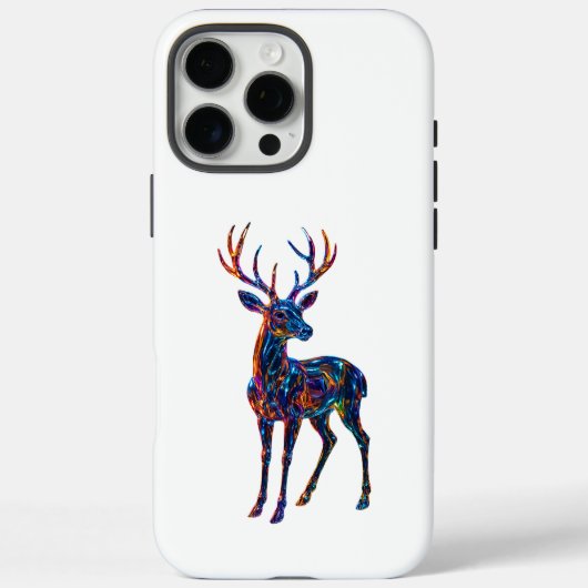 Kleurrijke Glass Deer Art – Unieke moderne wilde d Case-Mate iPhone Case (Achterkant)