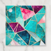 Kleurrijke Glass Mosaic Art Gift Labels (Voorkant)