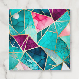 Kleurrijke Glass Mosaic Art Gift Labels