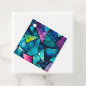 Kleurrijke Glass Mosaic Art Gift Labels (In situ)