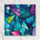 Kleurrijke Glass Mosaic Art Gift Labels (Voorkant)