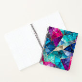 Kleurrijke Glass Mosaic Art Spiral Notitieboek (Binnen)