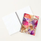 Kleurrijke Glass Mosaic Art Spiral Notitieboek (Binnen)