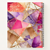 Kleurrijke Glass Mosaic Art Spiral Notitieboek (Achterkant)