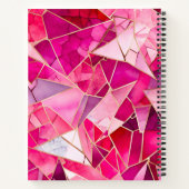 Kleurrijke Glass Mosaic Art Spiral Notitieboek (Achterkant)