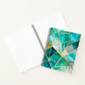 Kleurrijke Glass Mosaic Art Spiral Notitieboek (Binnen)